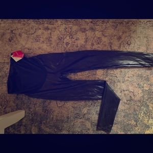 Spanx Maternity leather leggings large